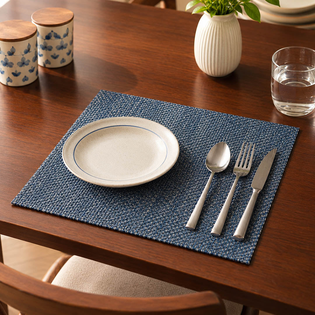 Basket Weave Denim Mat