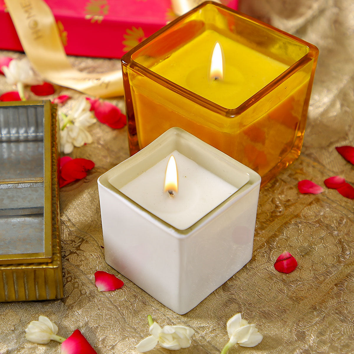 Eira Square Candle White