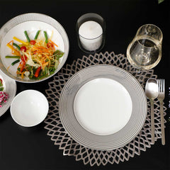 Platina Silver Serve Bowl