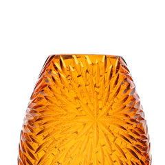 Crystal Vase Amber Small