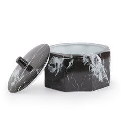 Octagonal BL Marble Jar with Lid