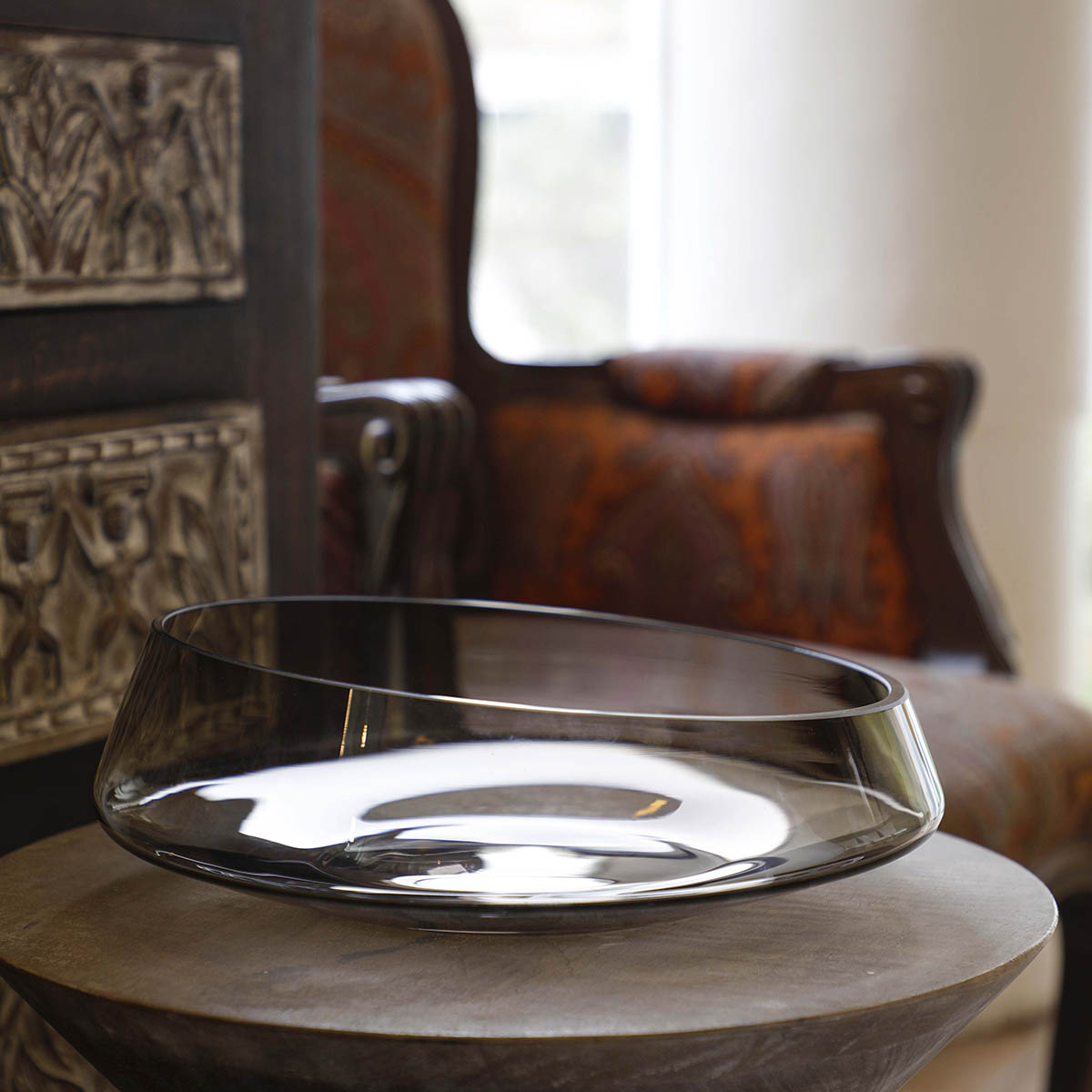Z1872  Bowl Diamonds Brown