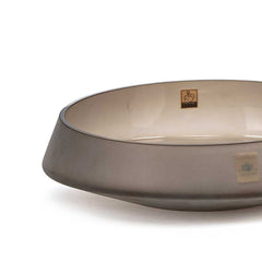 Z1872 Bowl Diamonds Frosted Brown