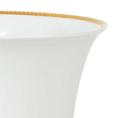 Versace White Medusa Meandre D'or Ceramic Printed Serving Bowl