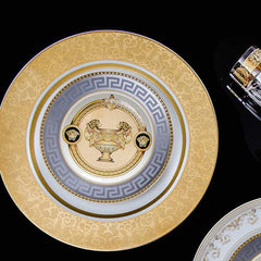 Versace Multicolored Medusa Prestige Gala Ceramic Printed 7 Inch Side Plate