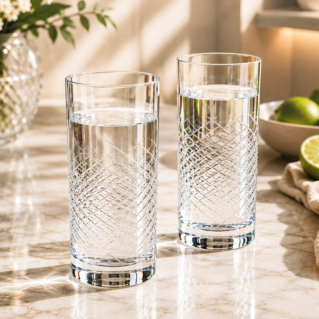 Z1872 Long drink Large Clear Set of 2