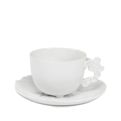 Rosenthal White Weiss Ceramic Tea Cup & Saucer