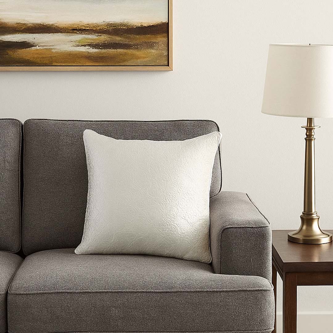 Clara Cushion Ivory