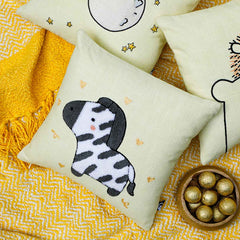 Zebra Print Kids Cushion Cover 12 x 12 Inch