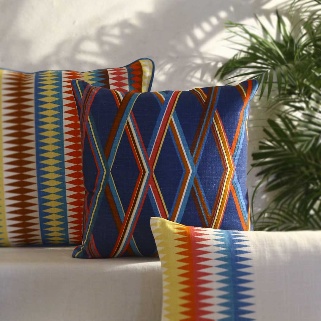Cleome Printed Cushion Cover 16 x 16 Inch