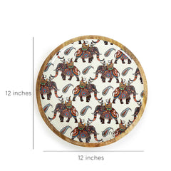 Ajantha Wooden Platter Circular