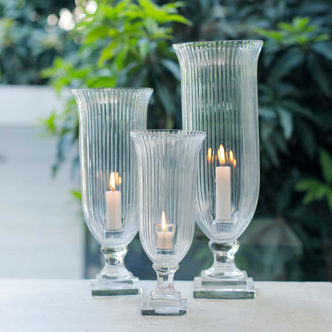 Callisto Glass Candle Holder Small