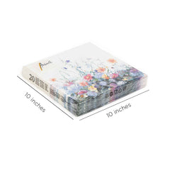 Ambiente Cocktail Napkin 25 x 25 CM Summer Breeze Cream Set of 20