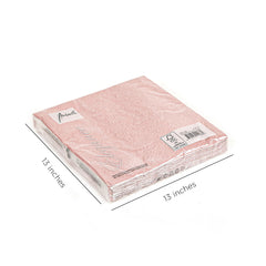 Ambiente Napkin 33 x 33 CM Elegance Pastel Rose Set of 15