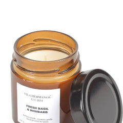 Vila Hermanos Apothecary Fresh Basil & Rhubarb Jar Candle