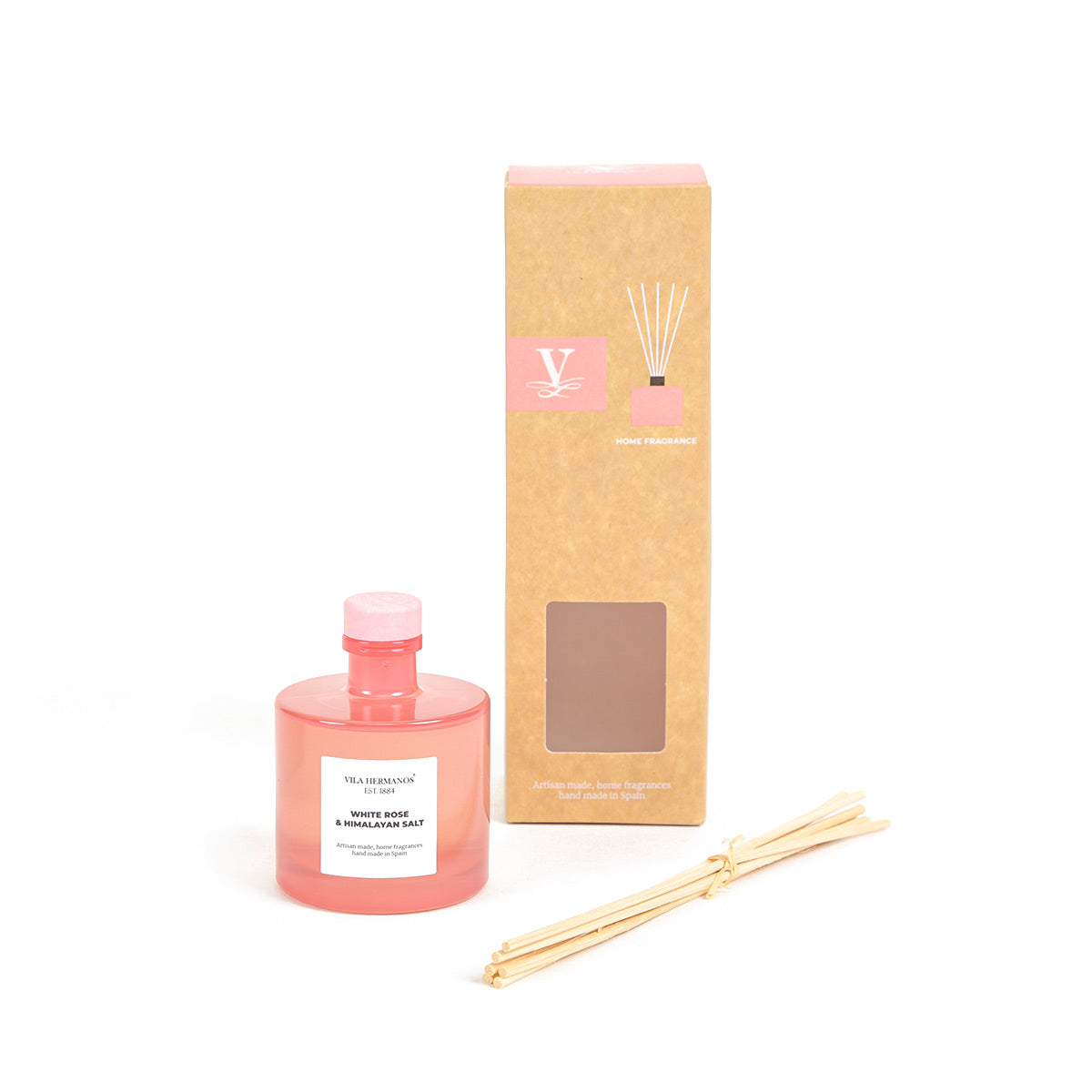 Vila Hermanos Apothecary Rosa White Rose & Himalayan Salt Reed Diffuser