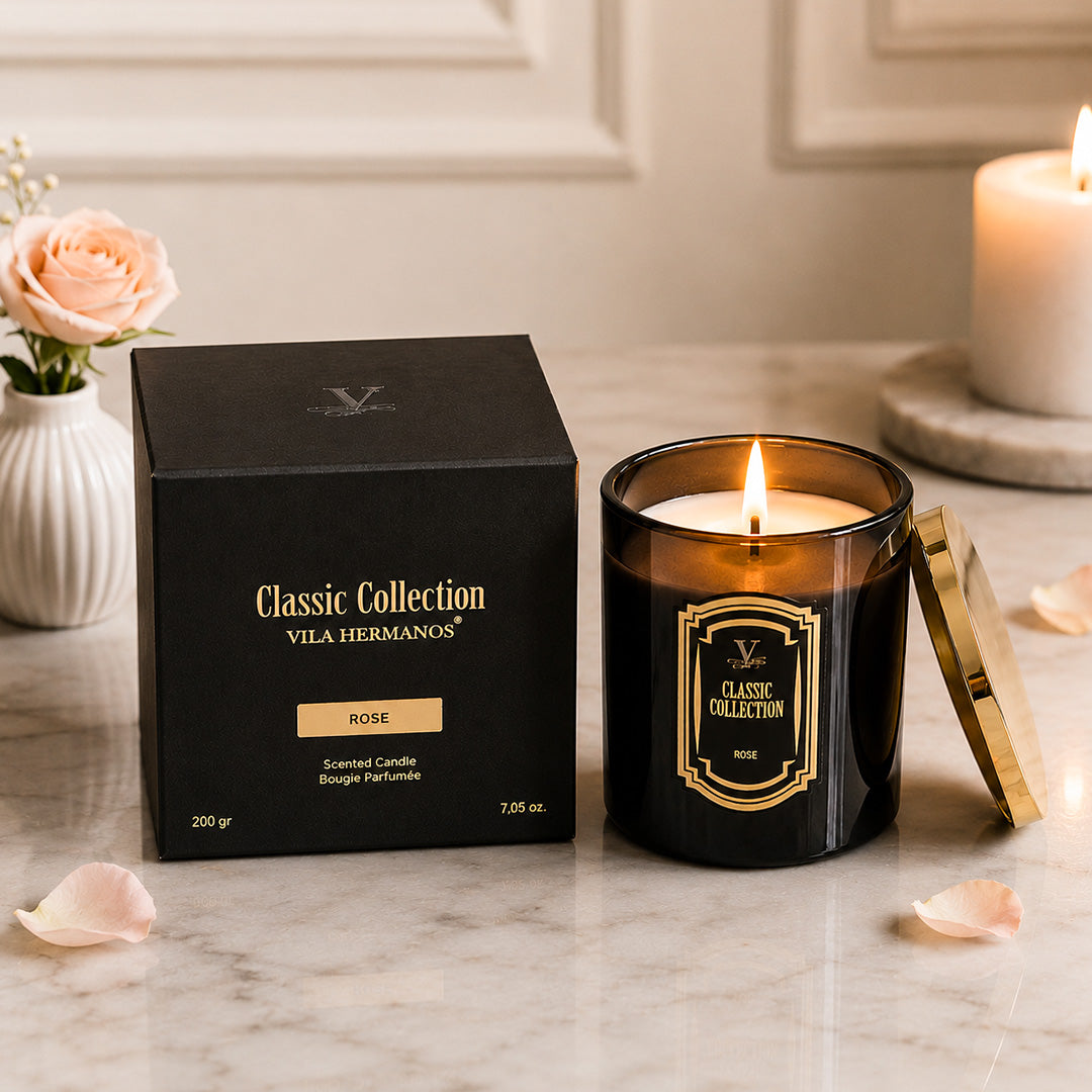 Vila Hermanos Classic Collection Rose Jar Candle