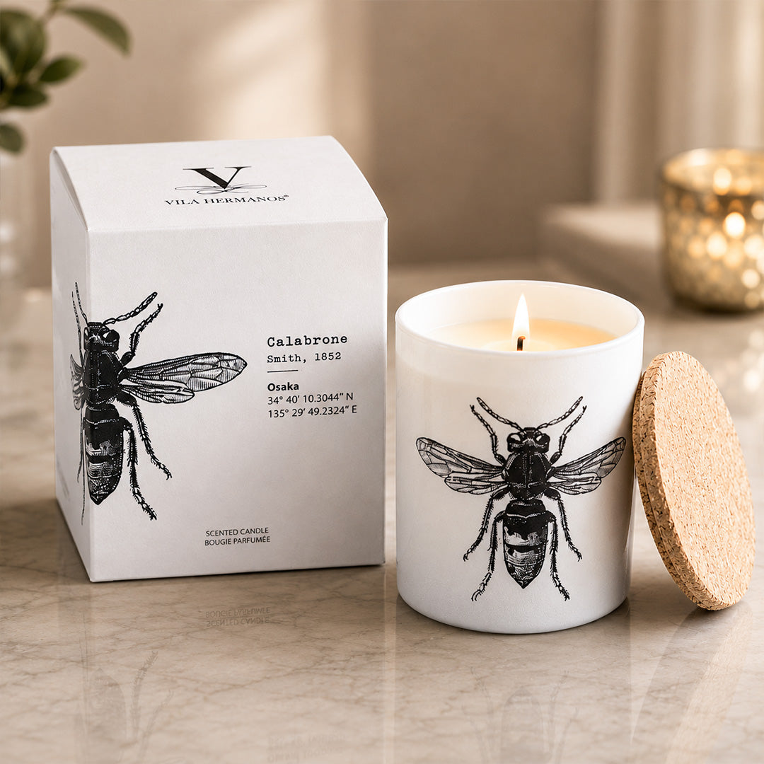 Vila Hermanos Insect Calabrone Jar Candle Wood Wick