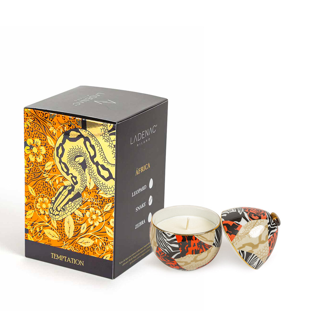 Ladenac Africa Snake Temptation Ceramic Egg Candle