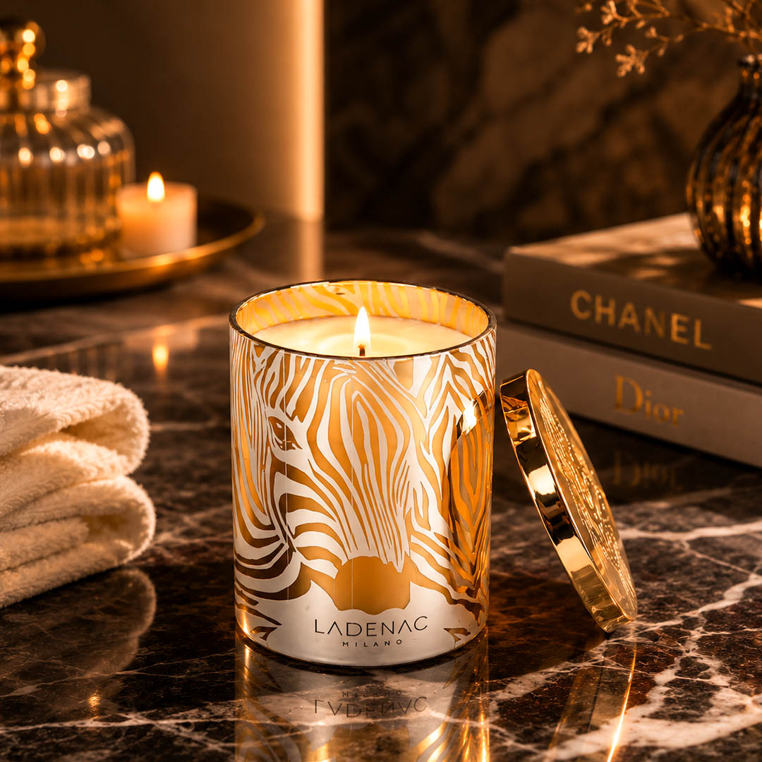 Ladenac Africa Zebra Jar Candle