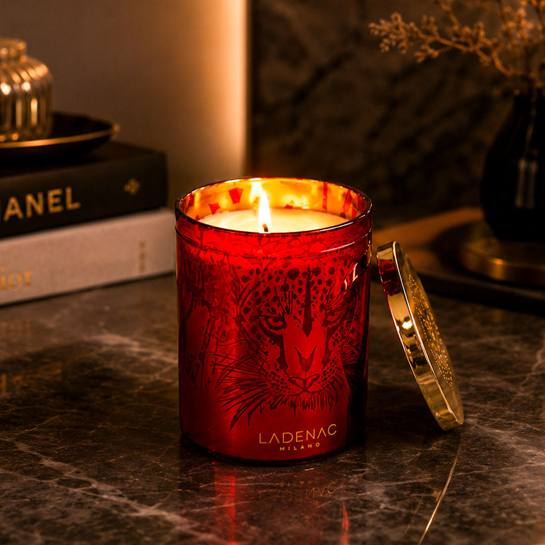 Ladenac Africa Leopard Jar Candle