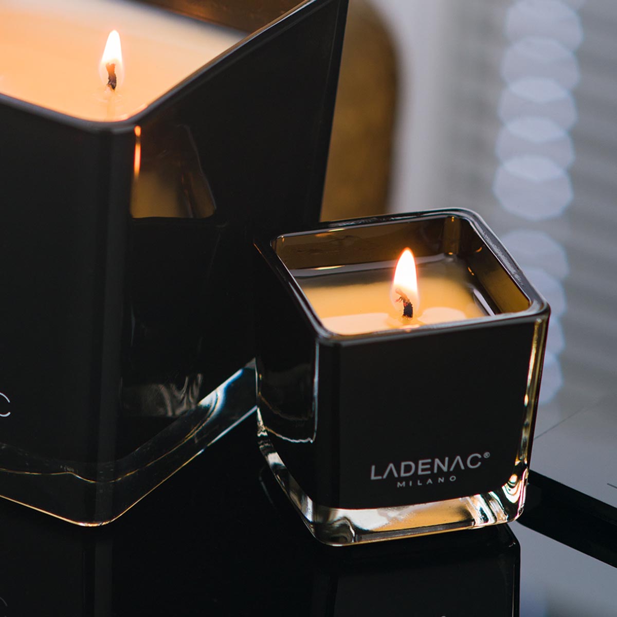 Ladenac Minimal Marin Frais Boisee Black Square Jar Candle Small