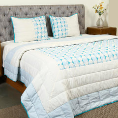 Mazarine Quilt with Pillow Covers