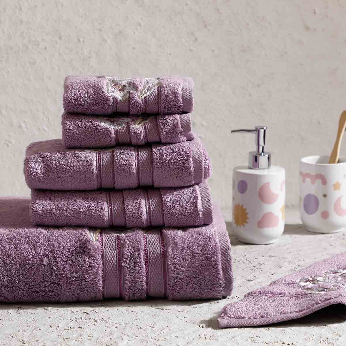 Lilac Hand Towels Set of 2