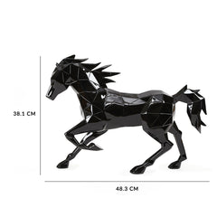 Blaze Horse Sculpture Black