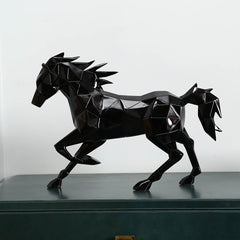 Blaze Horse Sculpture Black