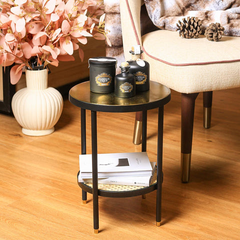 Clark 2-Tier Rattan Table