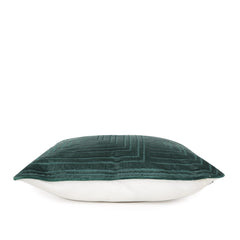 Infinity Dark Green Embroidered Cushion Cover