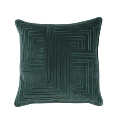 Infinity Dark Green Embroidered Cushion Cover