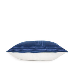 Infinity Royal Blue Embroidered Cushion Cover