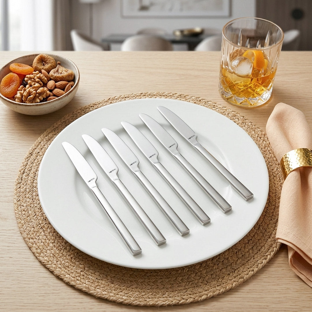 Carlo Table Knife Set Of 6 Silver