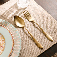 Elio Dinner Fork Set Of 6 Gold