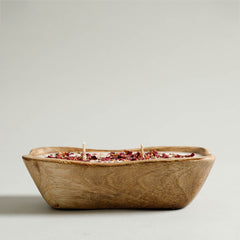 Amaris Mango Wood Candle Small