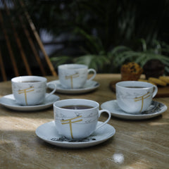 Lennan Cup & Saucer Set of 4