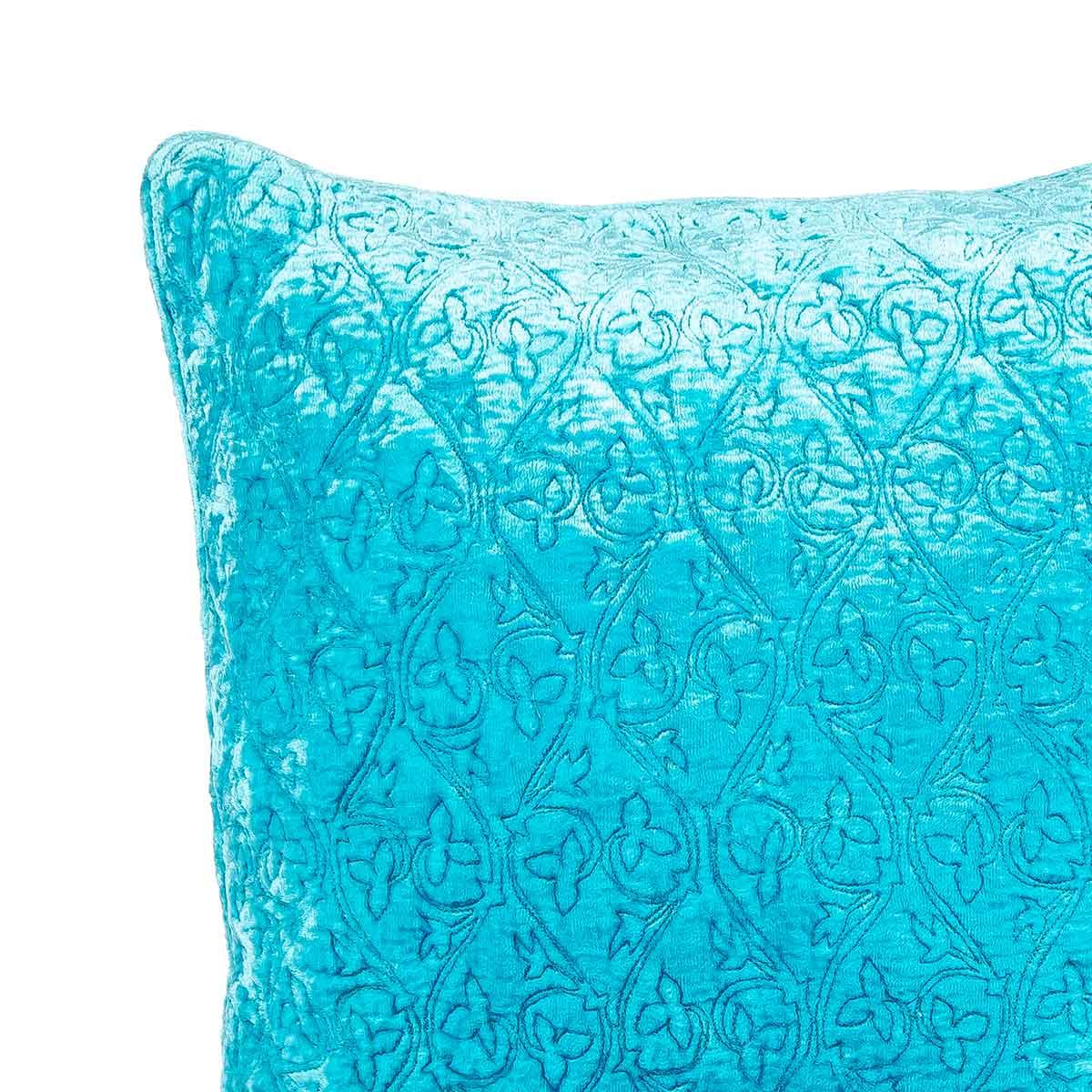 Clara 20 In X 20 In Aqua Cushion Cover - Home4u