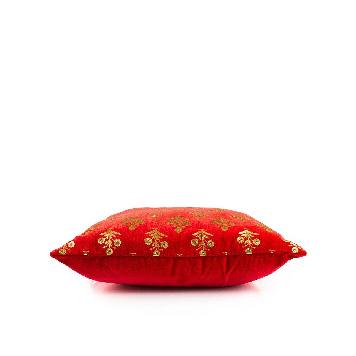 Kasi 20 In X 20 In Red Cushion Cover - Home4u