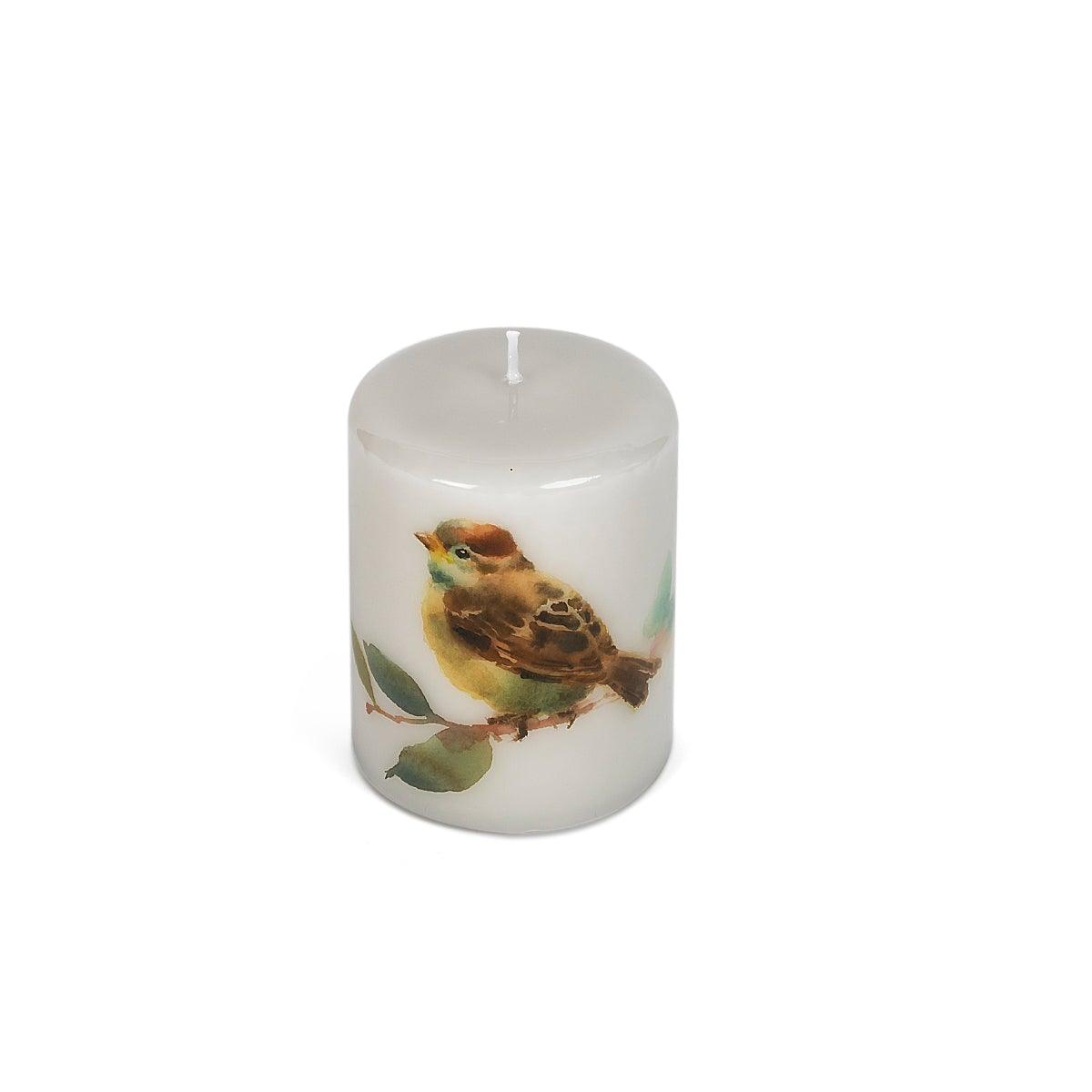 Sparrow Pillar Candle Small - Home4u