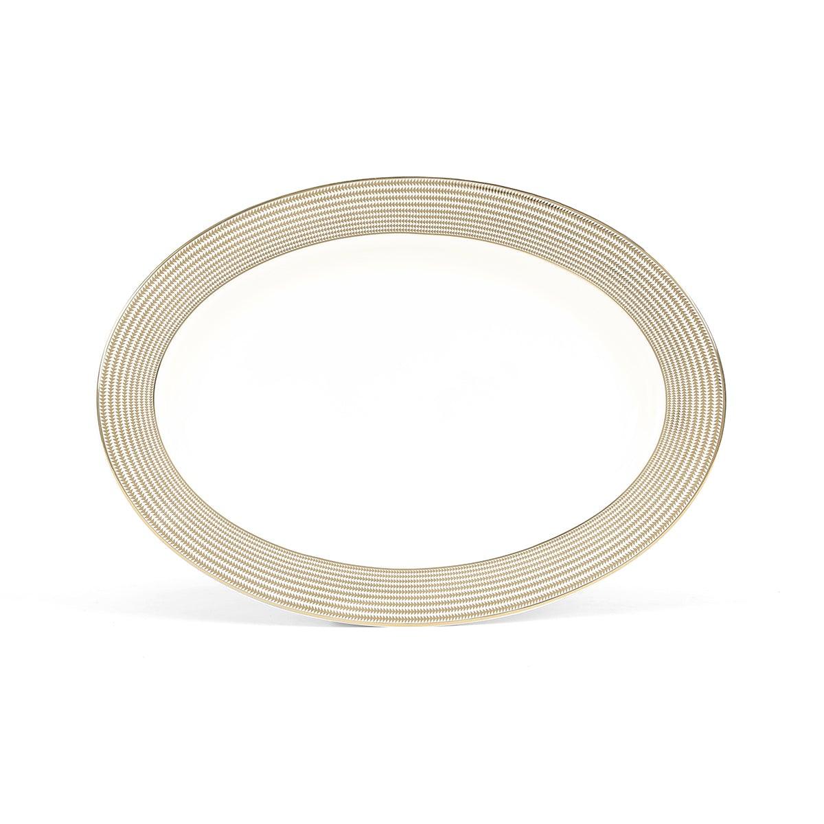 Platina Gold Oval Platter - Home4u