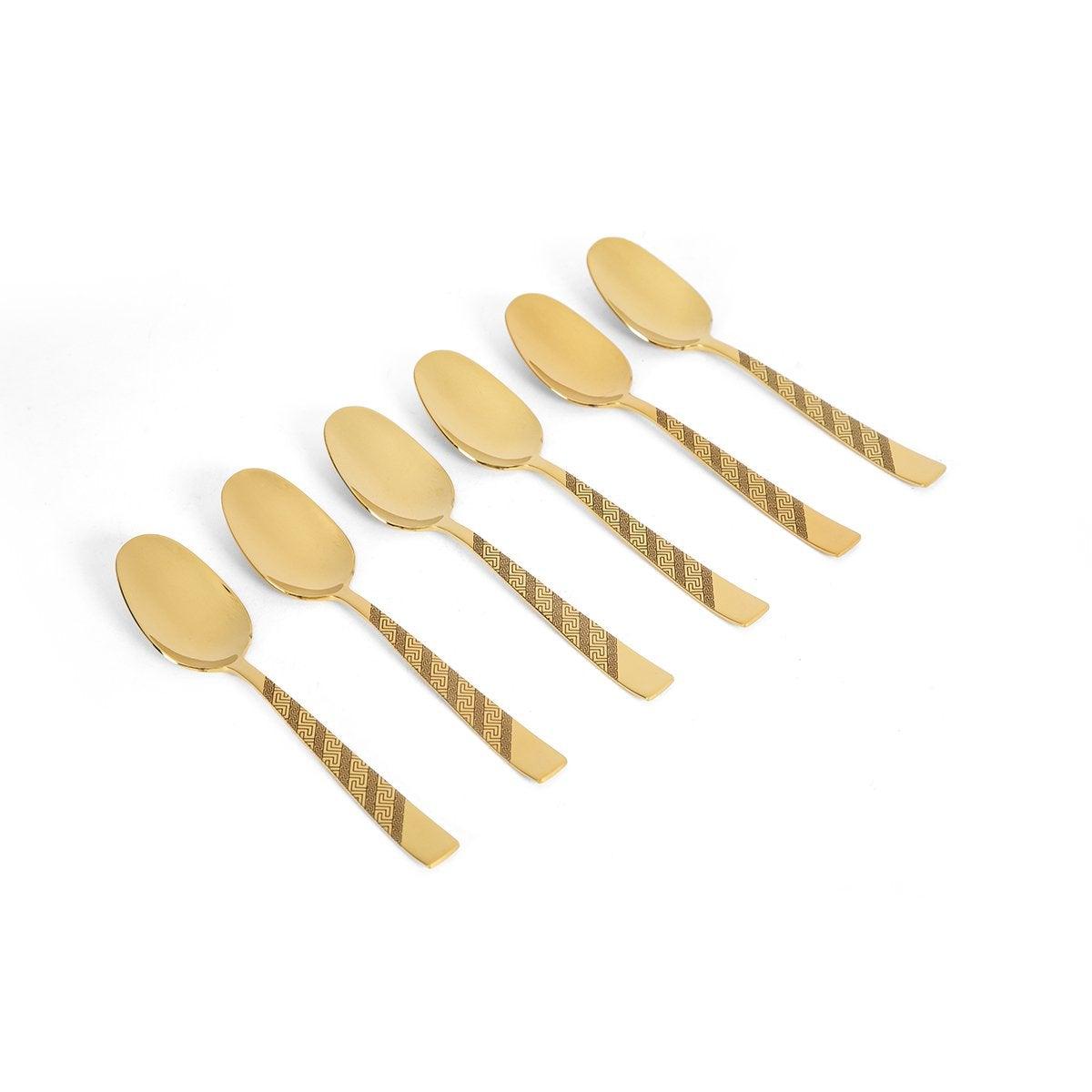 Versace Gold Coffee/Tea Spoon Set of 6 - Home4u