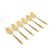 Versace Gold Coffee/Tea Spoon Set of 6 - Home4u