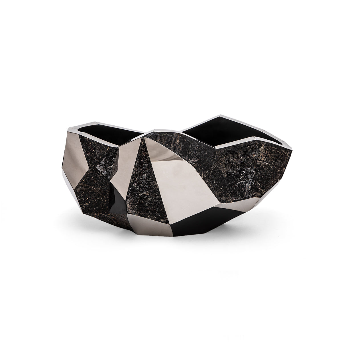 Bowl Boat Faceted Raw Blktab