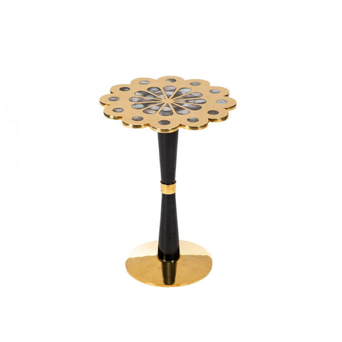 Kismet Table Black and Brass Small - Home4u
