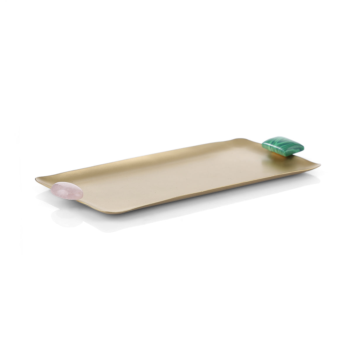 Uni Sia Tray,Brass/Sp Stone