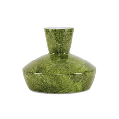 Hand Printed Vase Mint Green