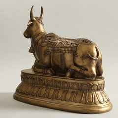 Nandi Antique  Gold Sculpture