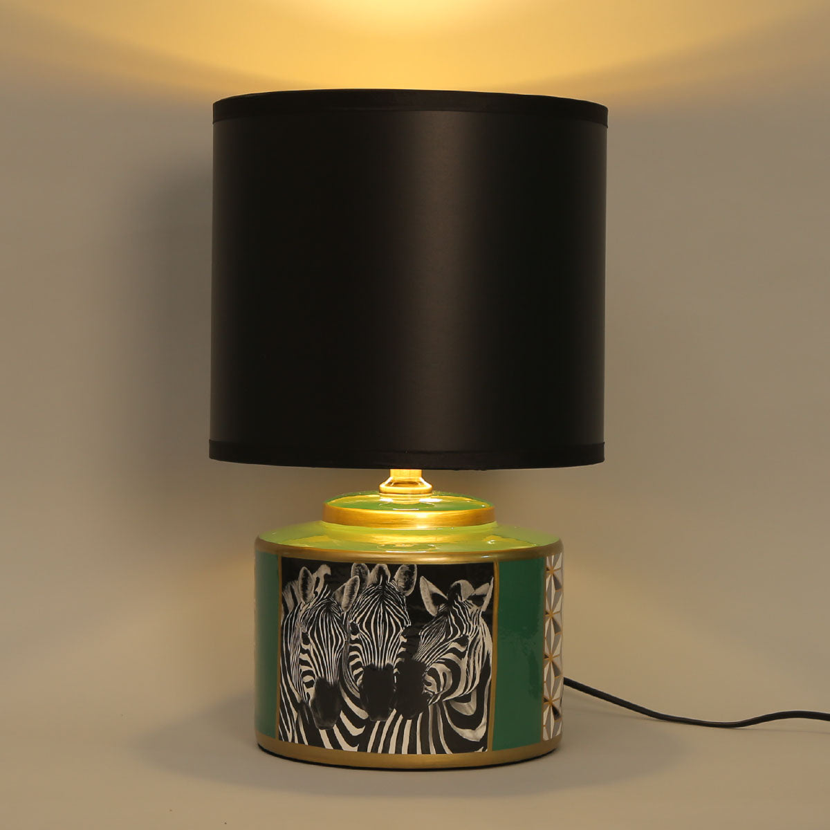 Zebra Retro Table Lamp